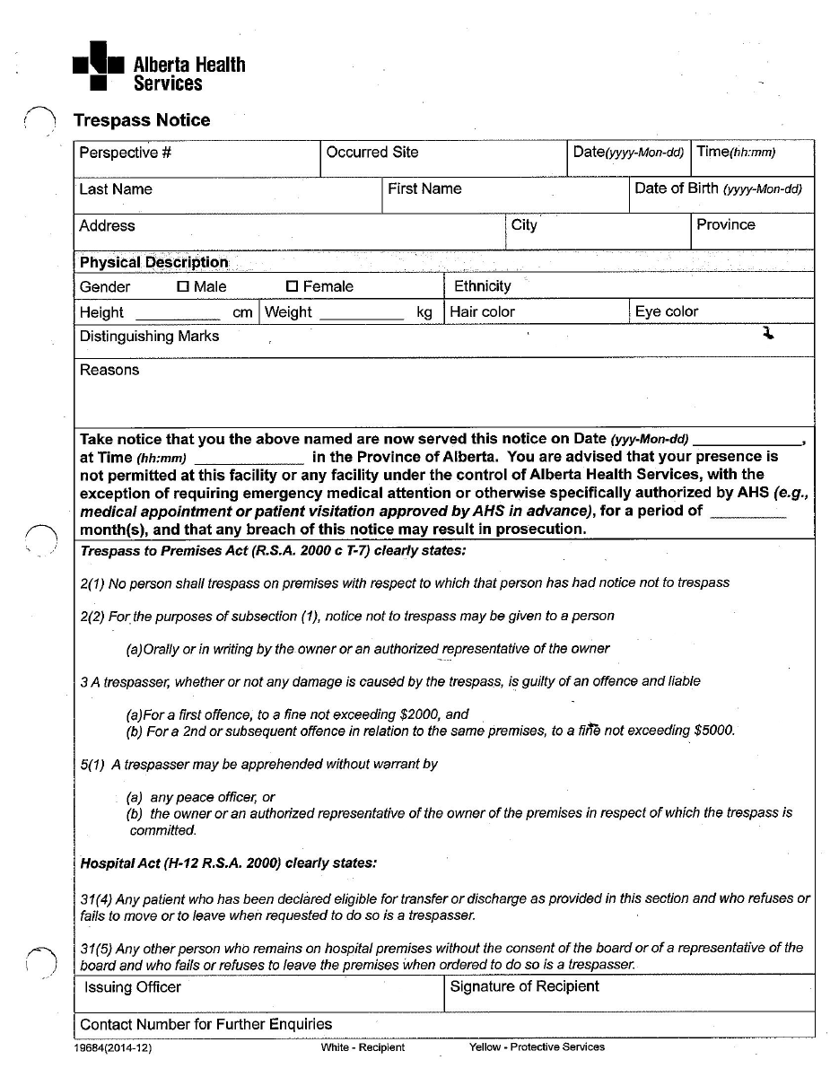 Trespass notice thumbnail